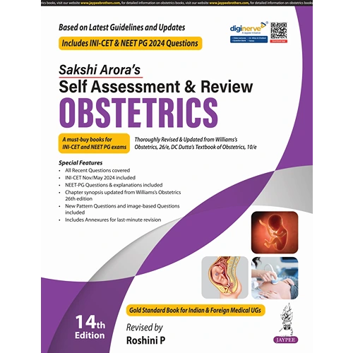 Self Assessment & Review Obstetrics by Sakshi Arora, 14th Edition