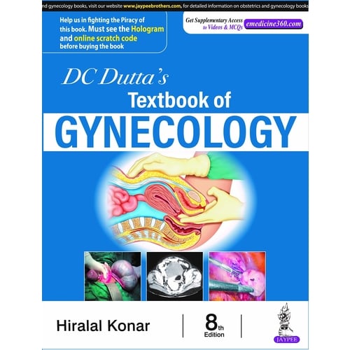 DC Dutta’s Textbook of Gynecology By by Hiralal Konar, 8th Edition