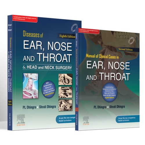 Diseases of Ear, Nose & Throat and Head & Neck Surgery (ENT) By Dhingra 8th Edition