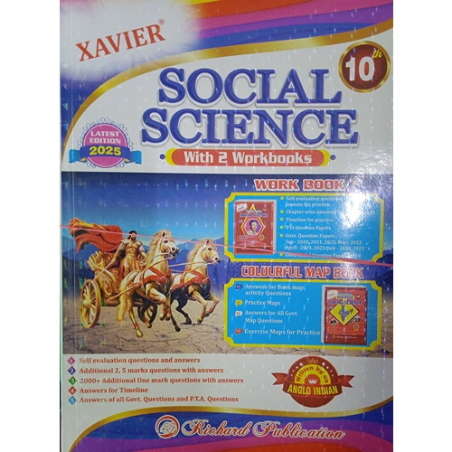 10th Xavier Social Science Guide (Based On The New Syllabus 2025-2026) with Map and Work Book
