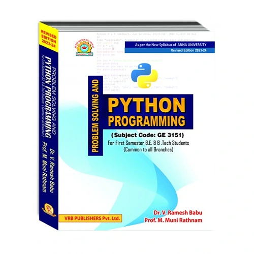 Problem Solving And Programming Using Python By Ramesh Babu for Anna University