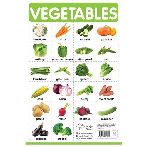 Vegetables My First Early Learning Wall Chart For Preschool