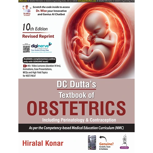 DC Dutta's Textbook of Obstetrics by Hiralal Konar, 10th Edition Revised Reprint