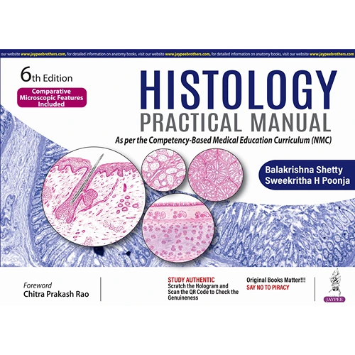 Histology Practical Manual By Balakrishna Shetty, 6th Edition