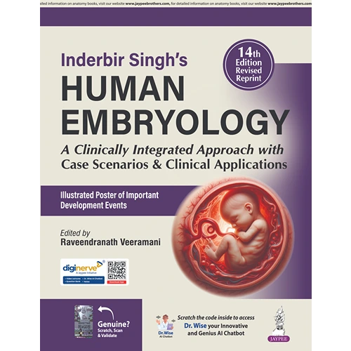 Inderbir Singh’s Human Embryology by Raveendranath Veeramani, 14th Edition