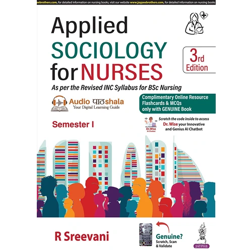 Applied Sociology for Nurses (Semester-1) by R Sreevani, 3rd Edition