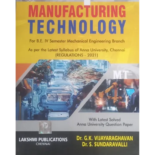 Manufacturing Technology by Vijayaraghavan