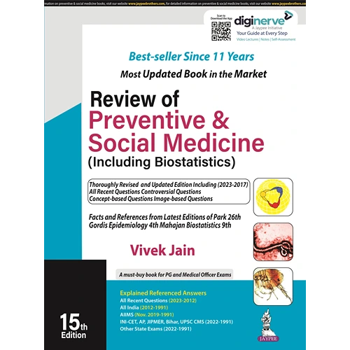Review of Preventive & Social Medicine (Including Biostatistics) By Vivek Jain
