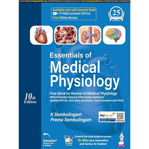 Essentials of Medical Physiology By Sembulingam, 10th Edition 2025