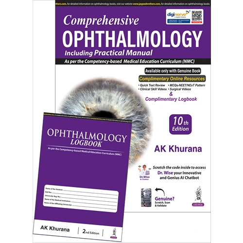 Comprehensive Ophthalmology by AK Khurana, 10th Edition 2025