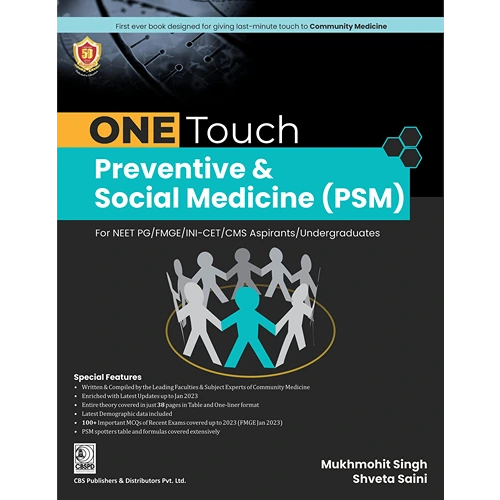 One Touch Preventive and Social Medicine (PSM) by Mukmohit Singh, 1st Edition