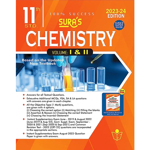 11th Sura's Chemistry Volume I & II Guide (Based on the New Syllabus 2023-2024)
