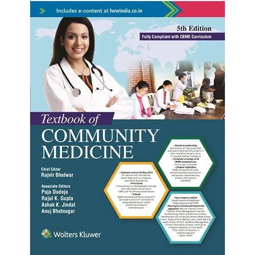 Textbook of Community Medicine By Rajvir Bhalwar, 5th Edition