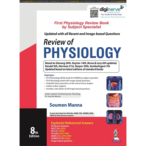 Review of Physiology by Soumen Manna, 8th Edition