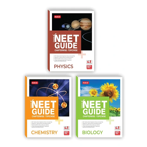 MTG Complete NEET Guide Physics, Chemistry, Biology (Set of 3 Books) For 2024 Exam