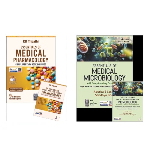 Pharmacology Kd Tripathi + Microbiology Apurba Sastry (2nd Year MBBS Books)
