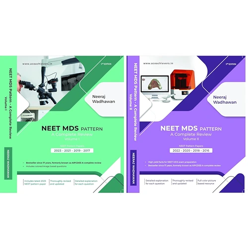 NEET MDS Pattern A Complete Review Volume 1 & 2 (2023-2021-2019-2017), 5th Edition (2024)