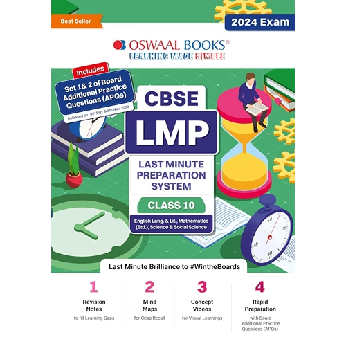 Oswaal CBSE LMP System Class 10 (English Lang & Lit, Science, Mathematics (Standard) & Social Science) For 2024 Board Exams