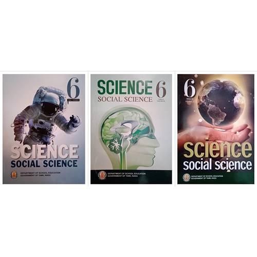 6th Science and Social Science (Set of Term 1 to 3 ) (Samacheer Kalvi Textbook) (English)