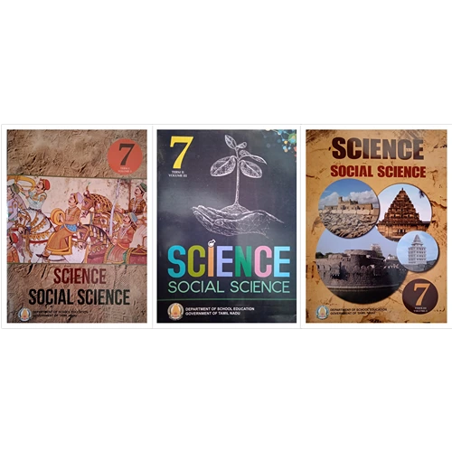 7th Science and Social Science (Set of Term 1 to 3 ) (Samacheer Kalvi Textbook) (English)