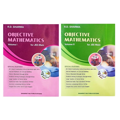 objective mathematic Rd sharma Objective Mathematics for Jee-Main Volume 1 & 2 (Set of 2 books) 2024 Edition - Image 1