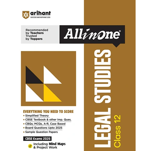 F1032-F_ All In One Legal Studies Class 12th Based On Latest NCERT Syllabus For CBSE Exams 2025-26