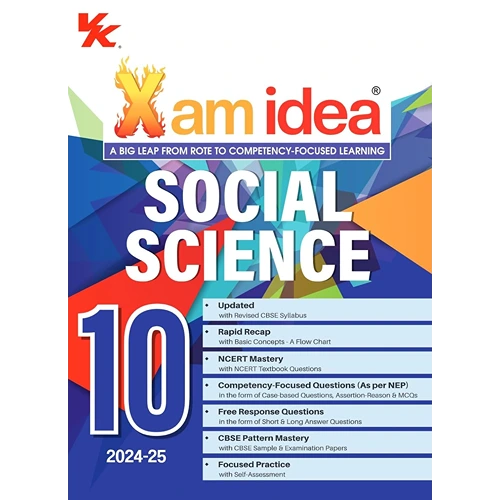 Xam idea  Class 10 CBSE Social Science Chapterwise Question Bank Based on Revised CBSE Syllabus, NCERT Questions Included (2024-25)