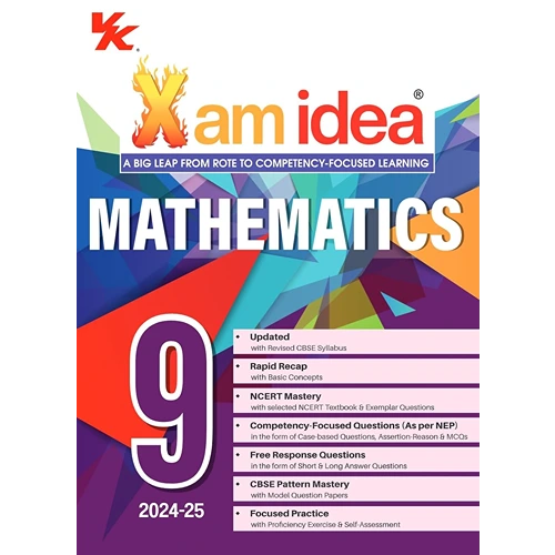 Xam idea Class 9 CBSE Mathematics Chapterwise Question Bank Based on Revised CBSE Syllabus, NCERT Questions Included (2024-25)