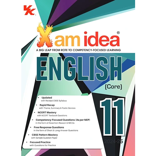Xam idea Class 11 CBSE English Core Chapterwise Question Bank Based on Revised CBSE Syllabus, NCERT Questions Included (2024-25)
