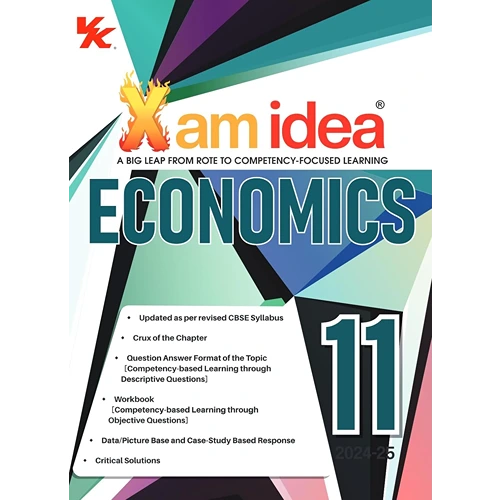 Xam idea Class 11 CBSE Economics Chapterwise Question Bank Based on Revised CBSE Syllabus, NCERT Questions Included (2024-25)&nbsp;