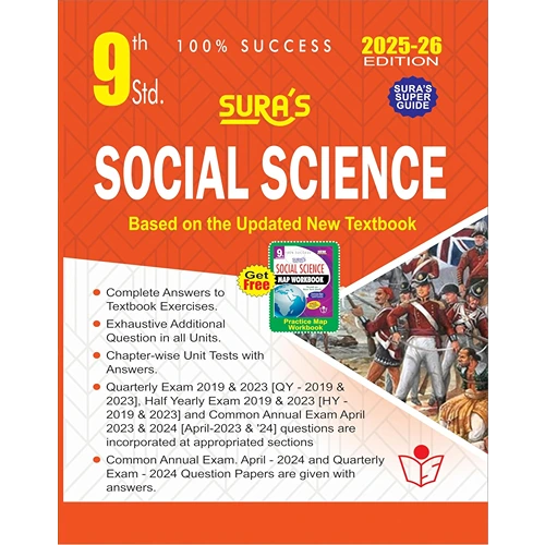 SURA'S 9th Standard Guide Social Science (English Medium) Exam Guide 2025-26