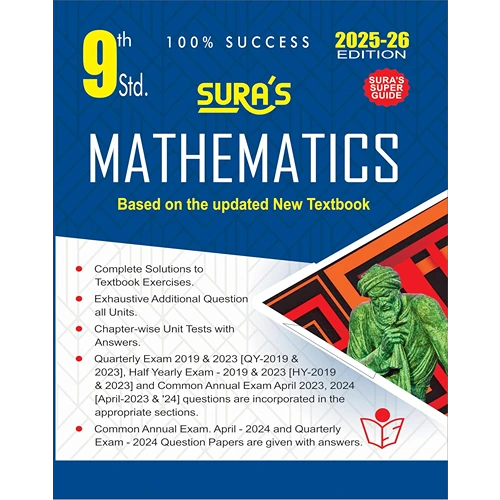 SURAS 9th Standard Guide Mathematics (English Medium) Full Year Exam Guide 2025-26