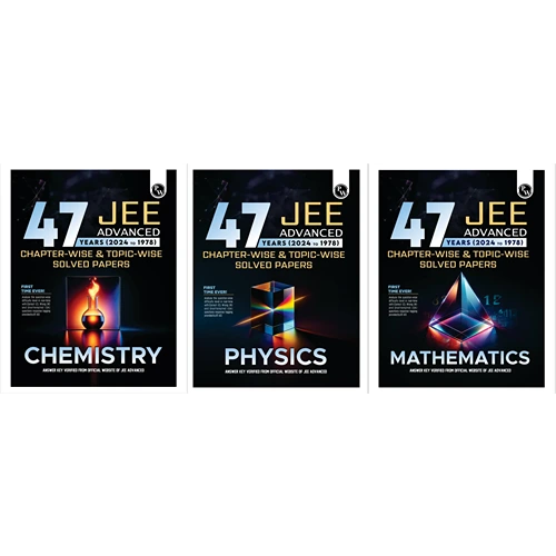PW 47 Years Chemistry, Physics & Mathematics Chapterwise and Topicwise Solved Papers PYQ of JEE Advanced 1978 to 2024 (Combo)