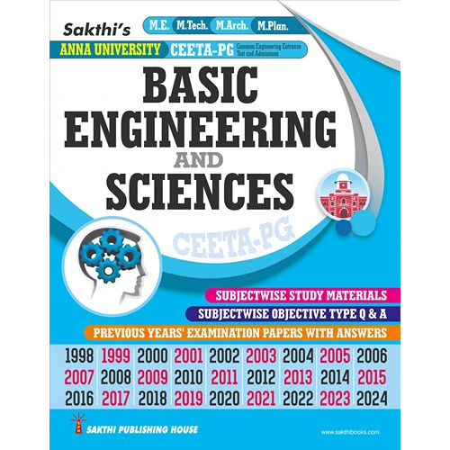 CEETA-PG Basic Engineering and Sciences Subjectwise Study Materials & Previous Years Examination Solved Papers 2025 (English)