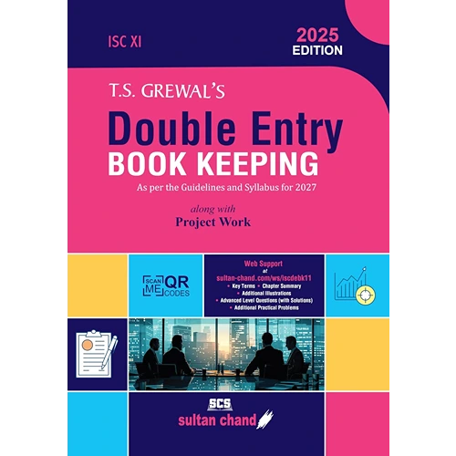 71NYFKuSc T.S. Grewal's Double Entry Book Keeping Textbook for ISC Class 11 (2025-26 Examination)