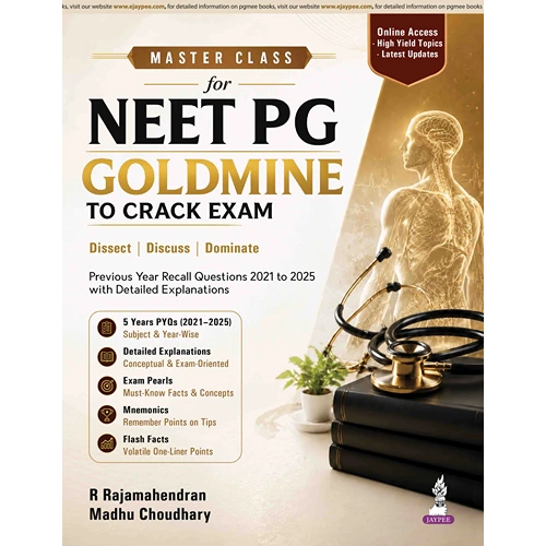 9789309521980 Master Class for Neet PG – Goldmine to Crack Exam by R Rajamahendran, 1st Edition